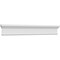Ekena Millwork 124" Bottom Width x 129 1/4" Top Width x 13 3/4"H x 7/8"P Craftsman Crosshead CRH14X124ST - alternate 2